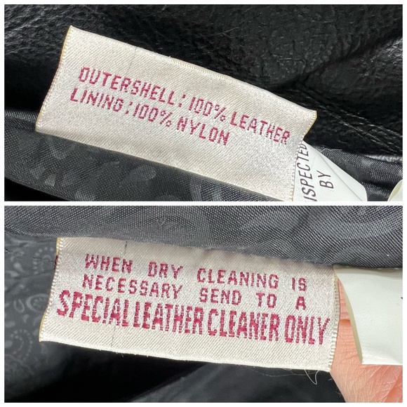 VINTAGE |•PARIS SPORT CLUB•| Long Black Leather Jacket/Coat Duster Size XL - Picture 13 of 16